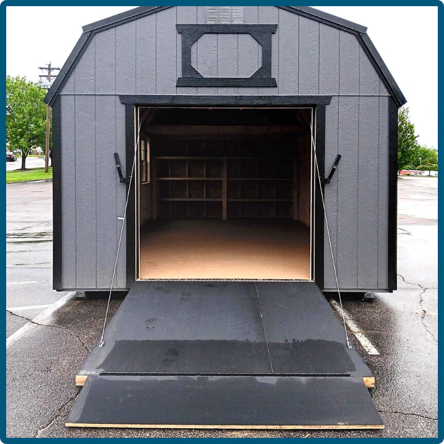 Shed ramp door